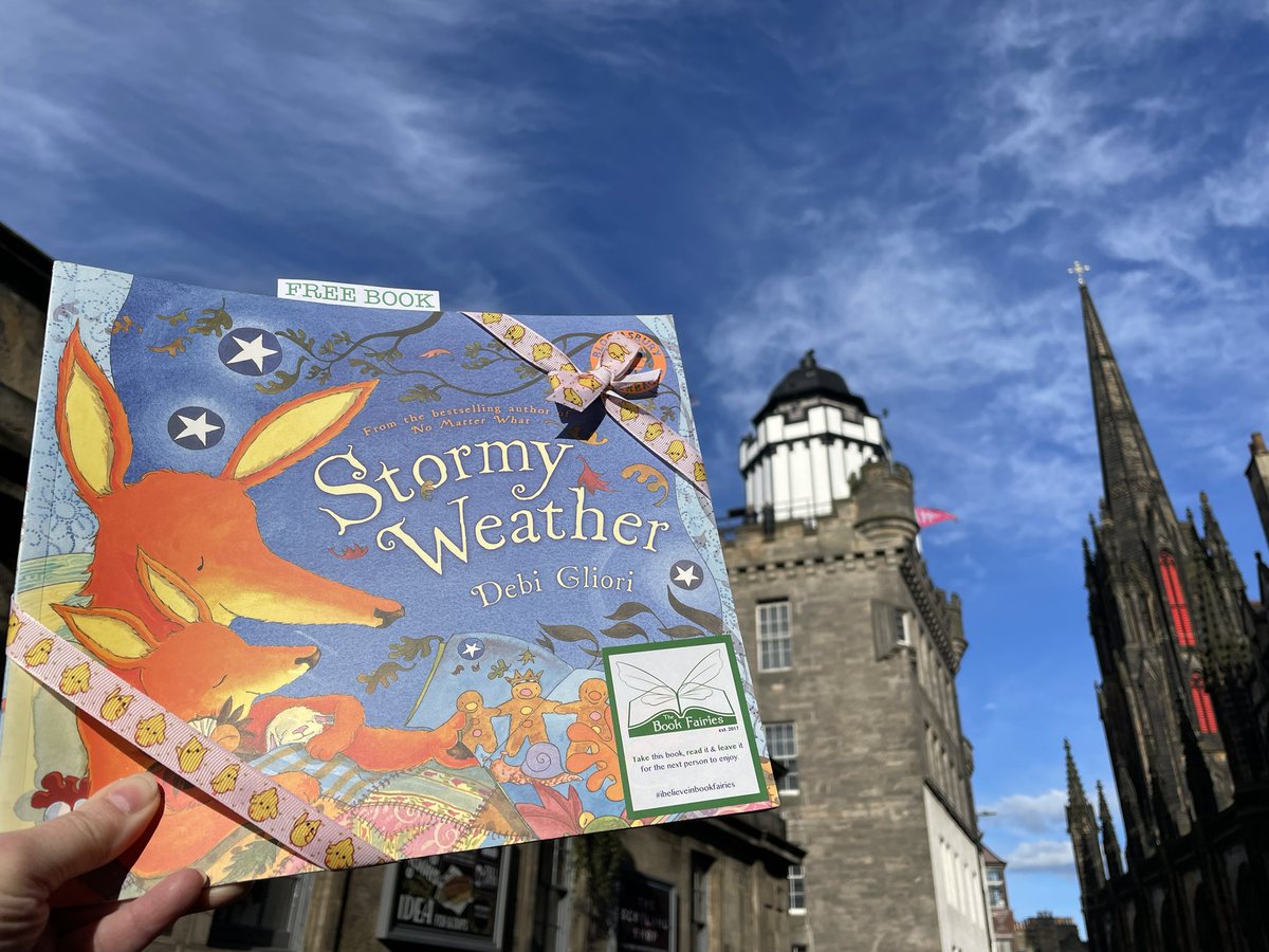 The Book Fairies have been celebrating their 7th birthday all month! Today’s the last day, so this copy of Stormy Weather by Debi Gliori has been hidden in #Edinburgh. Did you find it? #ibelieveinbookfairies #BookFairyBirthday #TheBookFairiesTurn7