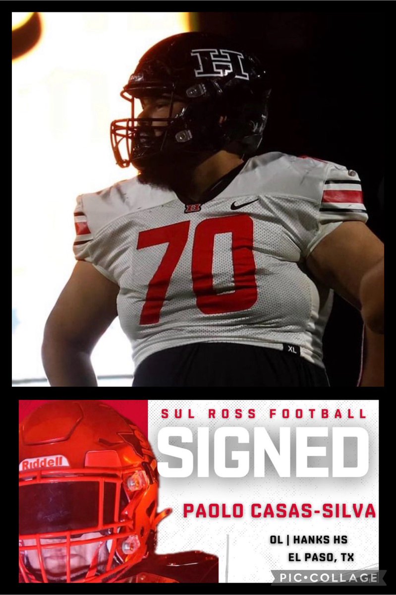 This young man was a beast up front for us last season. Congrats @pao1o_o! You’re going to do huge things for @SRSUFootball. @CoachBD77 @CoachCadron @Coach8Escobar @fhfreund #RiseAndConquer