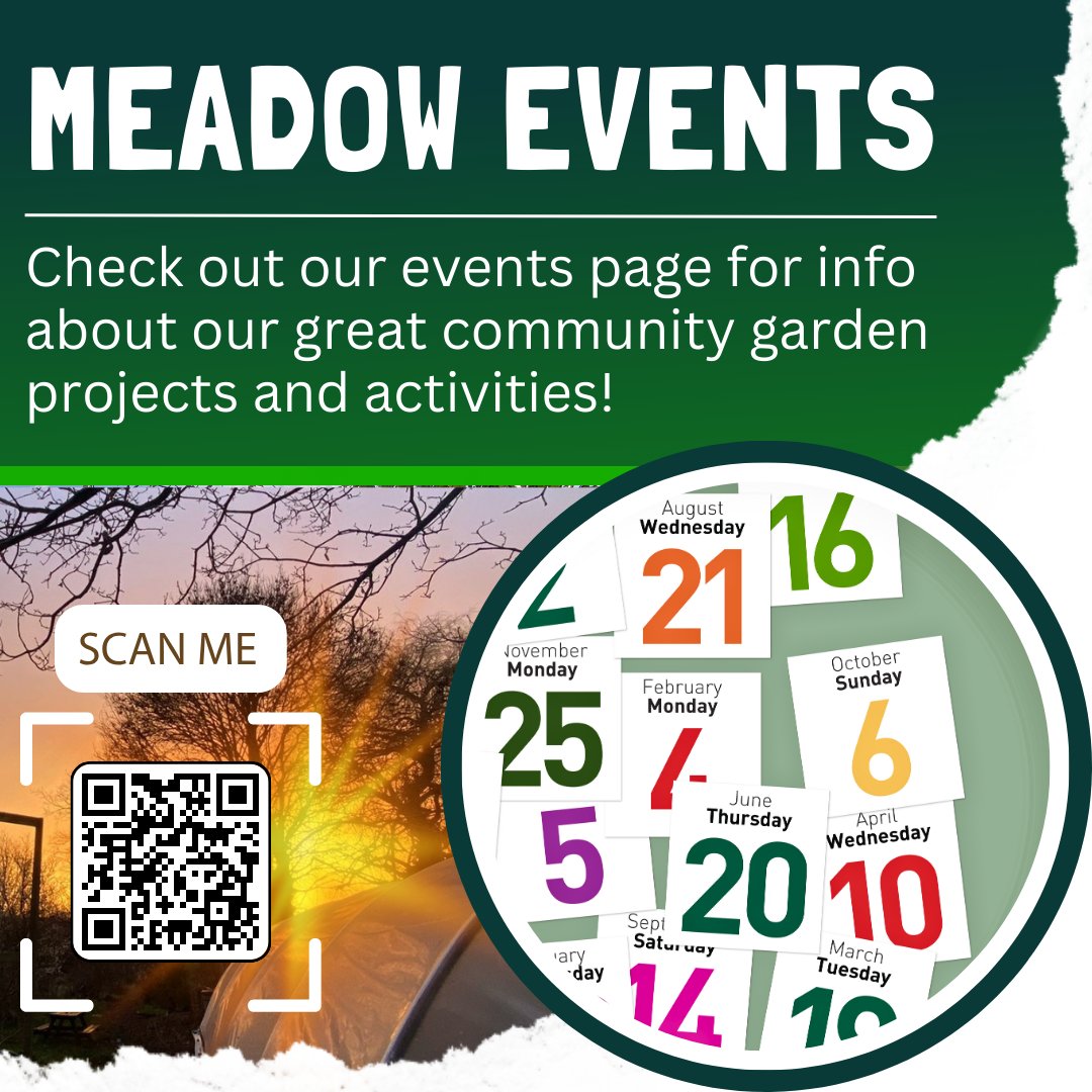 Our new Events page is now up and running! Scan the QR code to open or use the link below: meadoworchard.org/events/