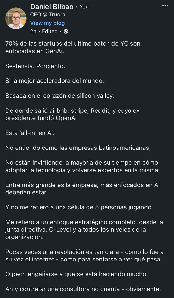 No sé cómo ser más claro frente a esto