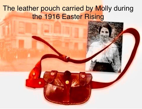 Molly fought alongside other members of the Irish Citizen Army in City Hall in Dublin. Throughout Easter week, she delivered messages around Dublin and managed to evade capture by the British Army after the Rising. 2/10