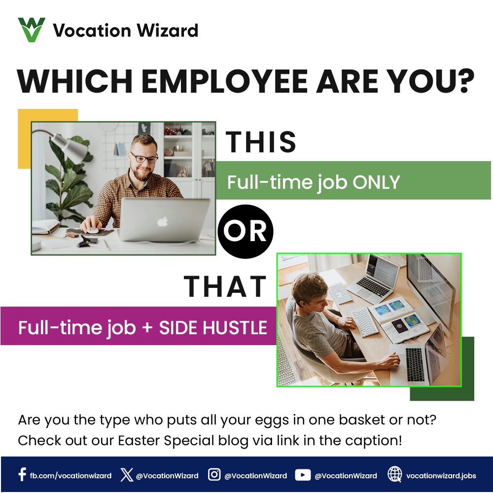 To each his own, but the key word is DIVERSIFY!👌🏼 Check out our Easter Special blog ⬇️ vocationwizard.jobs/blog-post/57/F… #ThisorThatThursday #JobMatters #JobOpportunities #JobSearch