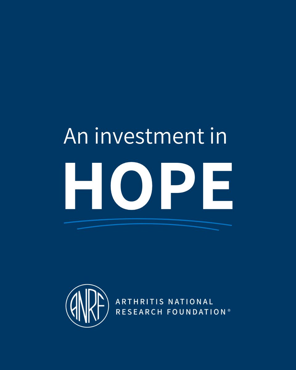 Today is the last day to support this round of research funding! We need your help to fund a new round of grants for researchers working every day to get us closer to a cure. Join us with a gift of any amount at curearthritis.org/donate, and make an investment in HOPE today!