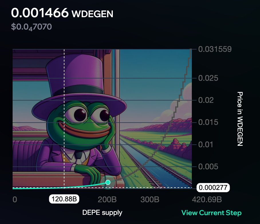 1/
$DEPE on Degen L3 isn't available on DEXs like <a href="/swapdegen/">DegenSwap</a>, unlike other tokens.

That is because it is minting in a bonding curve pool instead of trading on a traditional DEX.

Let me explain.