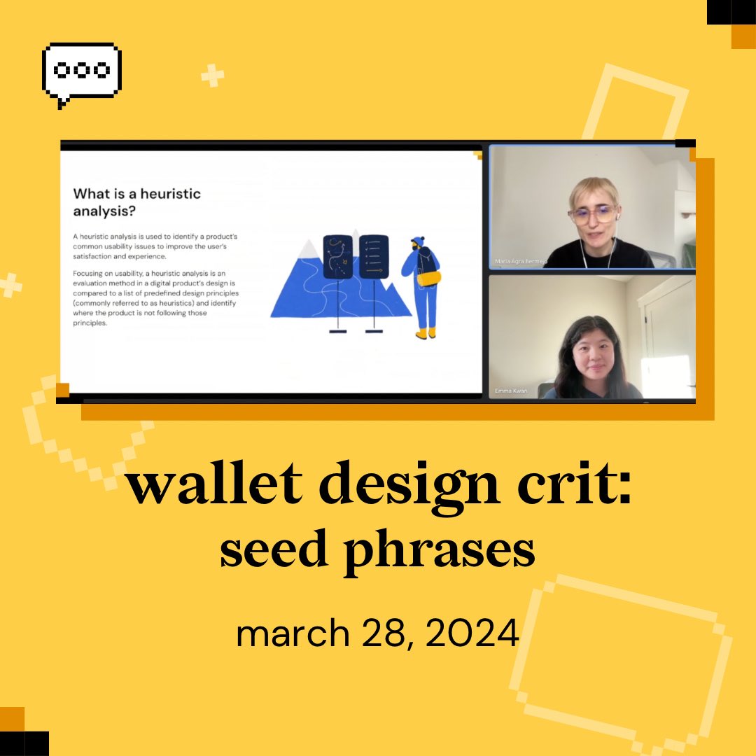 check out (and mint on @ourZORA) the latest <a href="/JoinSalon/">Salon</a> wallet design crit on seed phrases!

we talked about a bunch of wallets, the challenges of seed phrase management, and more!

we’re officially onchain on <a href="/base/">Base</a>!!

link ⬇️