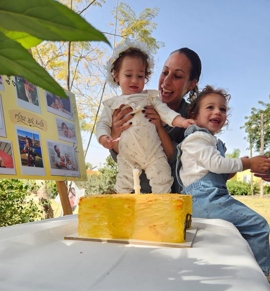 Our baby Alma is celebrating her 1st birthday. She has already spent half her life without her father. We only have one wish, for daddy Omri and all the hostages to come home. 🎗️🙏