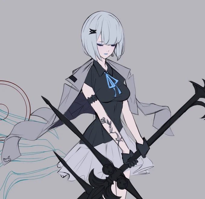 I'm revisiting an old personal project I started and giving myself some time to finish it. Ever felt nervous about revisiting a piece you put off for a while, afraid to do it injustice? Wish me luck on this!  