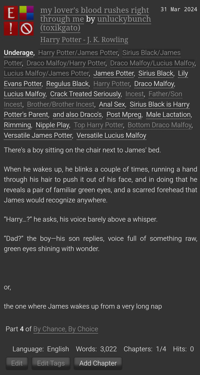 unluckybunch's tweet photo. it's up!
#pottercest #malfoycest #prongsfoot #HPDM #JPLM
https://t.co/rjQ1CMzQ3H https://t.co/74biaQ3kLc