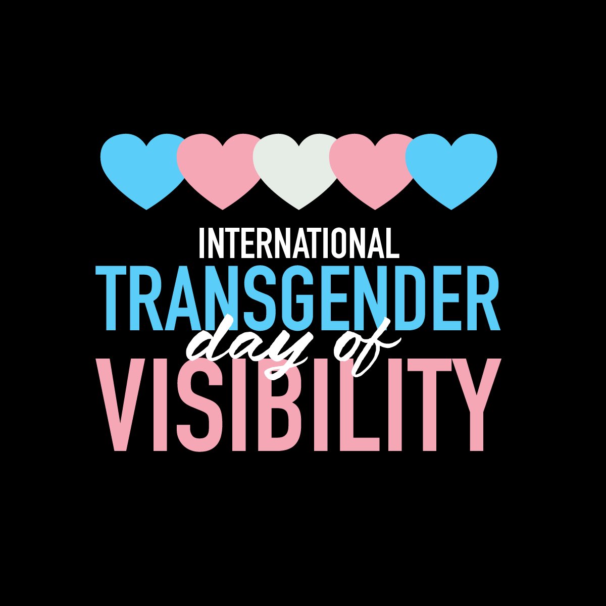 It’s International Transgender Day of Visibility, a time to honour the resilience and lived experiences of transgender, non-binary and Two-Spirit people. Let’s also reaffirm our commitment to speak out against anti-transgender hate and all forms of discrimination. #TDoV