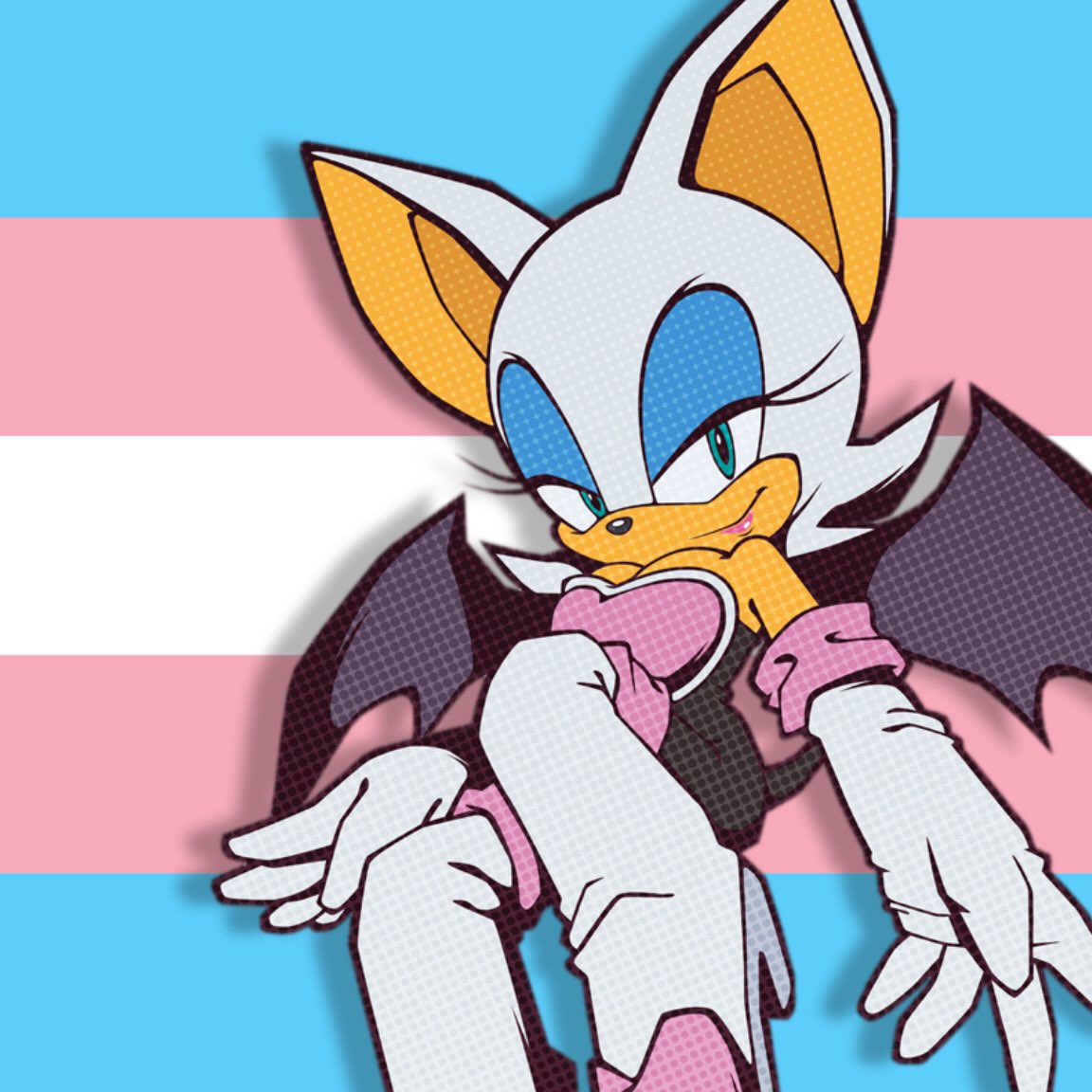 Happy Transgender Visibility Day to my trans friends out there! Here’s a trans Rouge icon I made a while ago. Have an amazing day