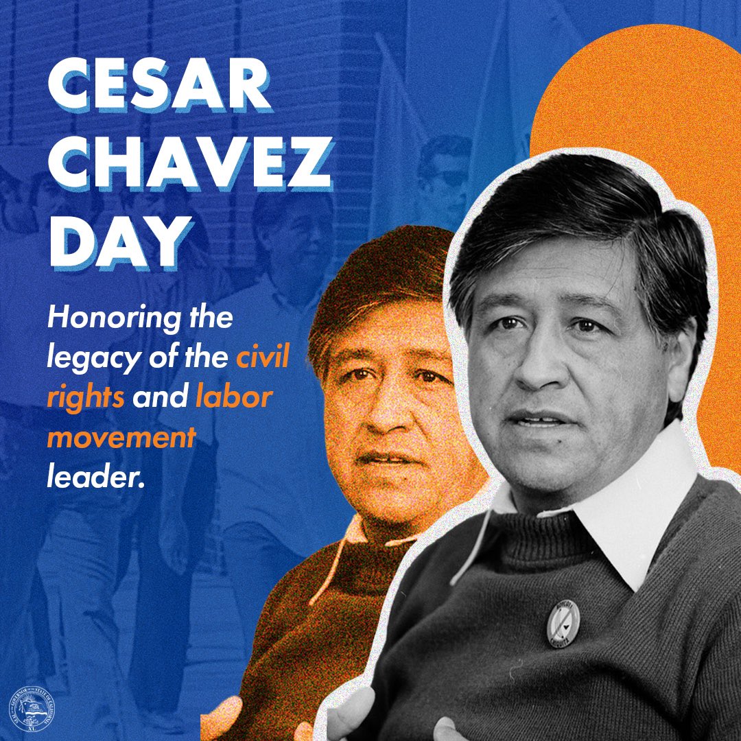 On #CesarChavezDay, we honor a visionary civil rights leader who fought tirelessly for farmworkers. His leadership inspired a powerful movement that burns brightly to this day, rallying people from all walks of life to protect the dignity of work. On the anniversary of his…