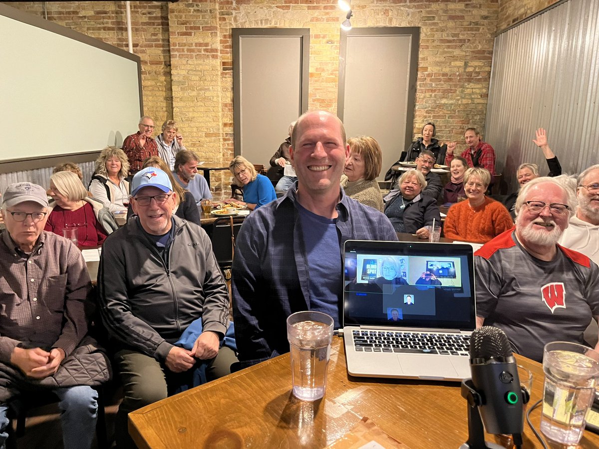 Thanks to the readers at Books and Beer in Columbus, WI! Great turnout at @cercisbrewing - and great beer, too!