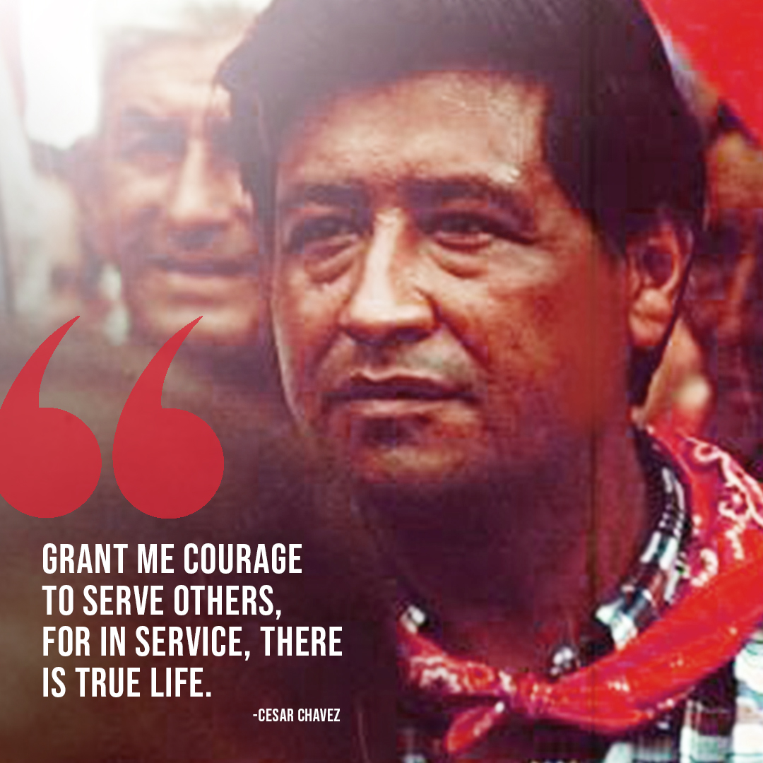 Today, on Easter, we honor César Chávez’s life and legacy on his birthday, March 31, by remembering and sharing his words on this Day of Service, “In giving of yourself, you will discover a whole new life full of meaning and love.” - Cesar Chavez.

#cesarchavez #dayofservice