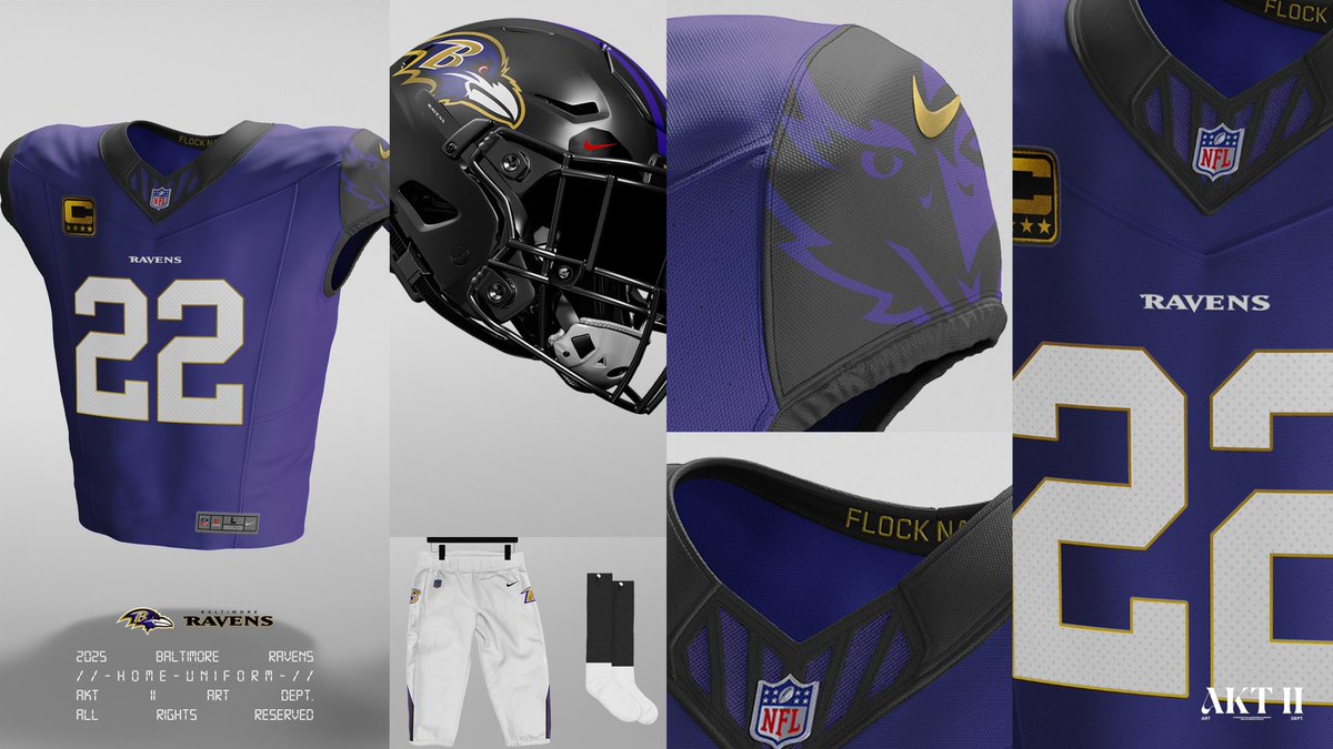 Hereaux_KB's tweet photo. Honor the past. Move towards the future. #RavensFlock uniform redesign. #AKTII @ravens … https://t.co/zMvAHZdy1I