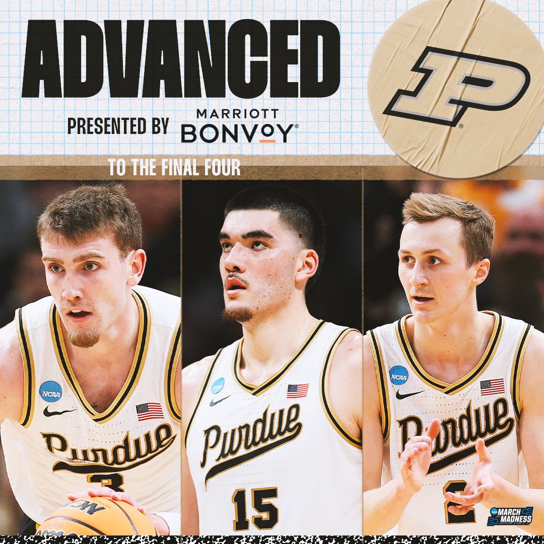 (1) PURDUE WINS IN A THRILLER 🔥

The Boilermakers outlast (2) Tennessee 72-66 to advance to the #MFinalFour! #MarchMadness