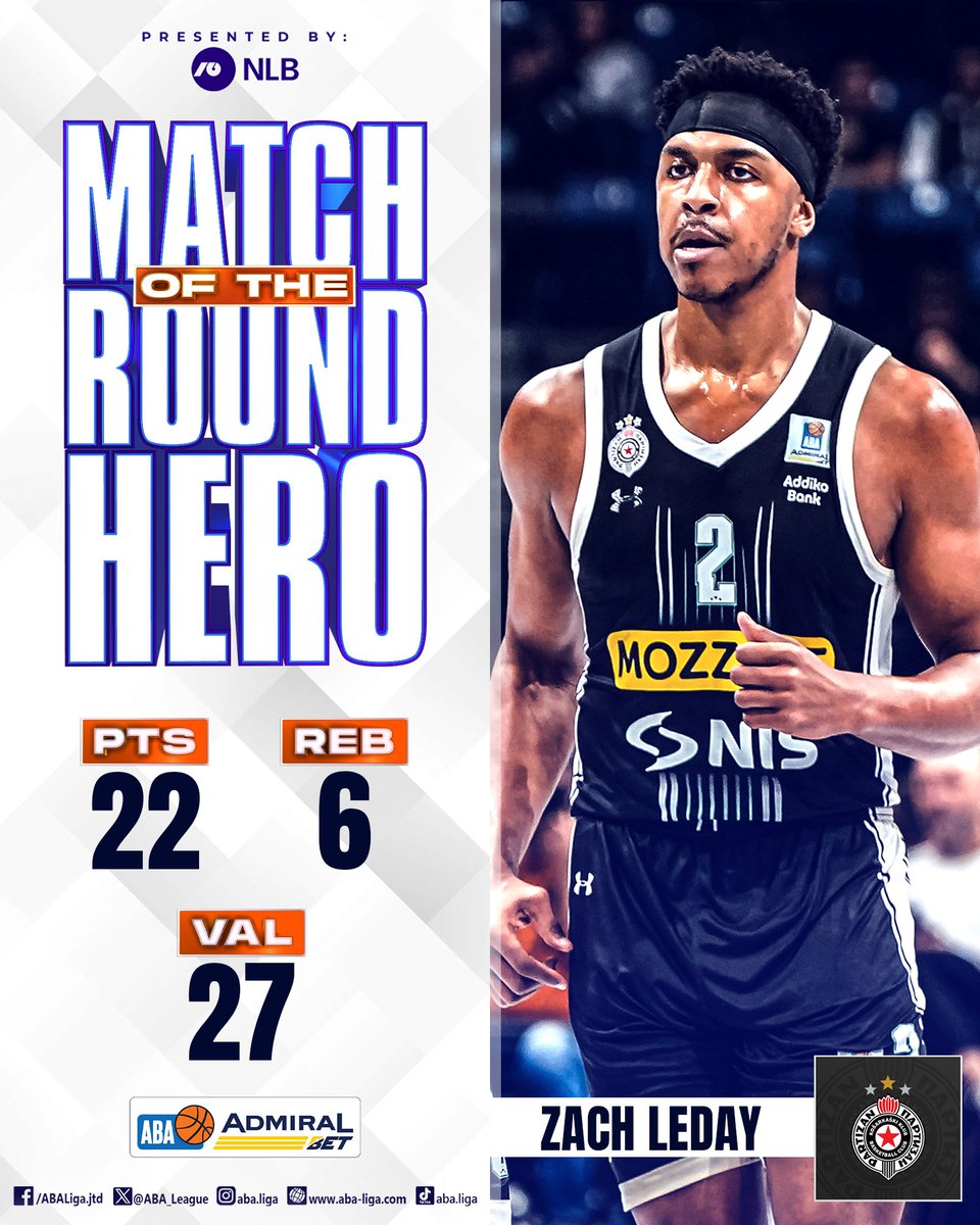 ABA_League's tweet photo. Zach is back! 💪💪

#ABALiga @PartizanBC @ZachLeDay32 https://t.co/Bd0zZgynub