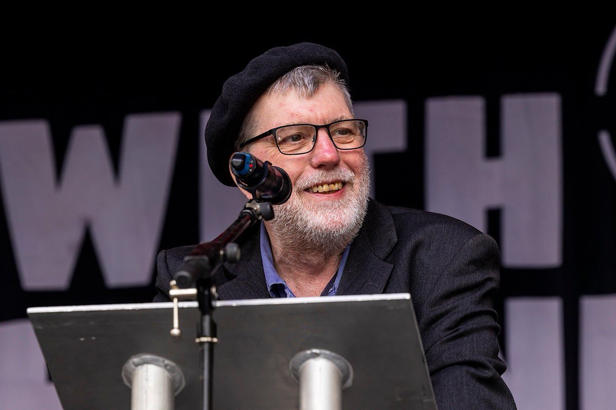 Our compere for this year's festival will once again be writer and broadcaster Ian Clayton, who says he is proud to have fulfilled this role every year since we started 10 years ago! Here he is enjoying commanding the stage last year! #wbhh24