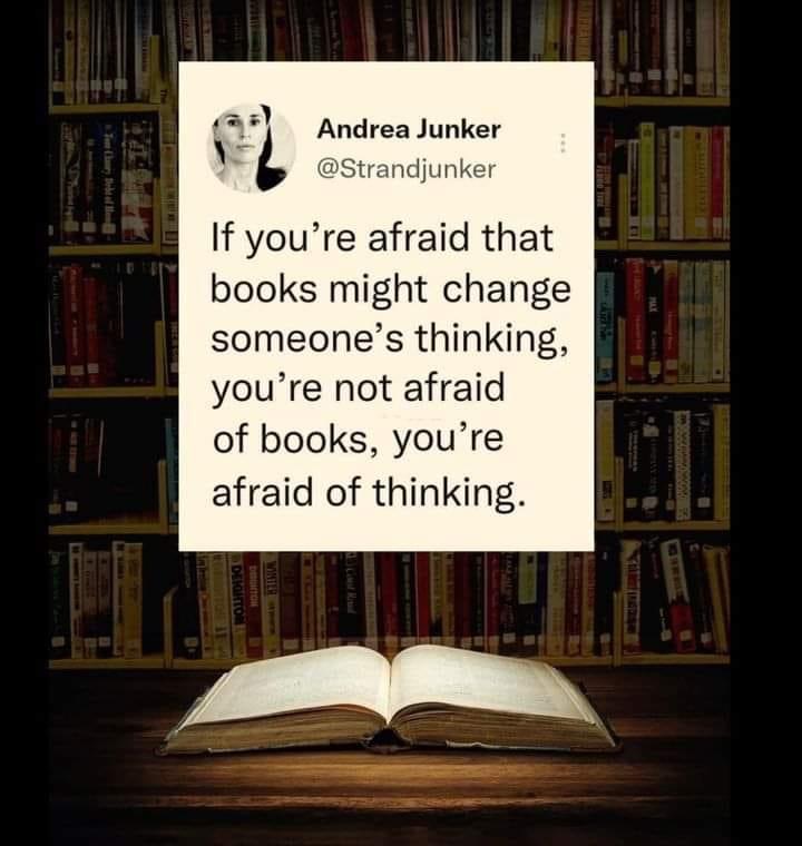 Books: the ultimate mind hackers. Resist or embrace the transformation? Choose wisely.

#ThoughtProvoking #MindOverMatter #ReadAndRise #BooksChangeLives #IntellectualCourage