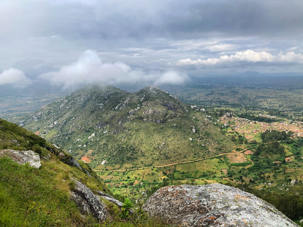 Diwa hill, as viewed from Mlanda. With Mozambique beyond, we love this view ⛰️🖤 #Malawi #outdoor #hiking #hike #adventure #walking #Africa #hills @TourismMalawi @NatGeoTravel @rab_equipment