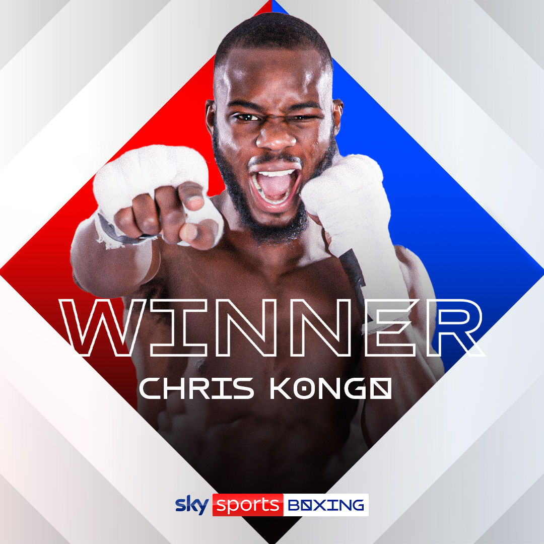 SkySportsBoxing's tweet photo. 𝐊𝐎𝐍𝐆𝐎 𝐖𝐈𝐍𝐒 𝐓𝐇𝐄 𝐖𝐀𝐑!💥

Chris Kongo has beaten Florian Marku via unanimous decision 🙌 https://t.co/9XVOptRXT9