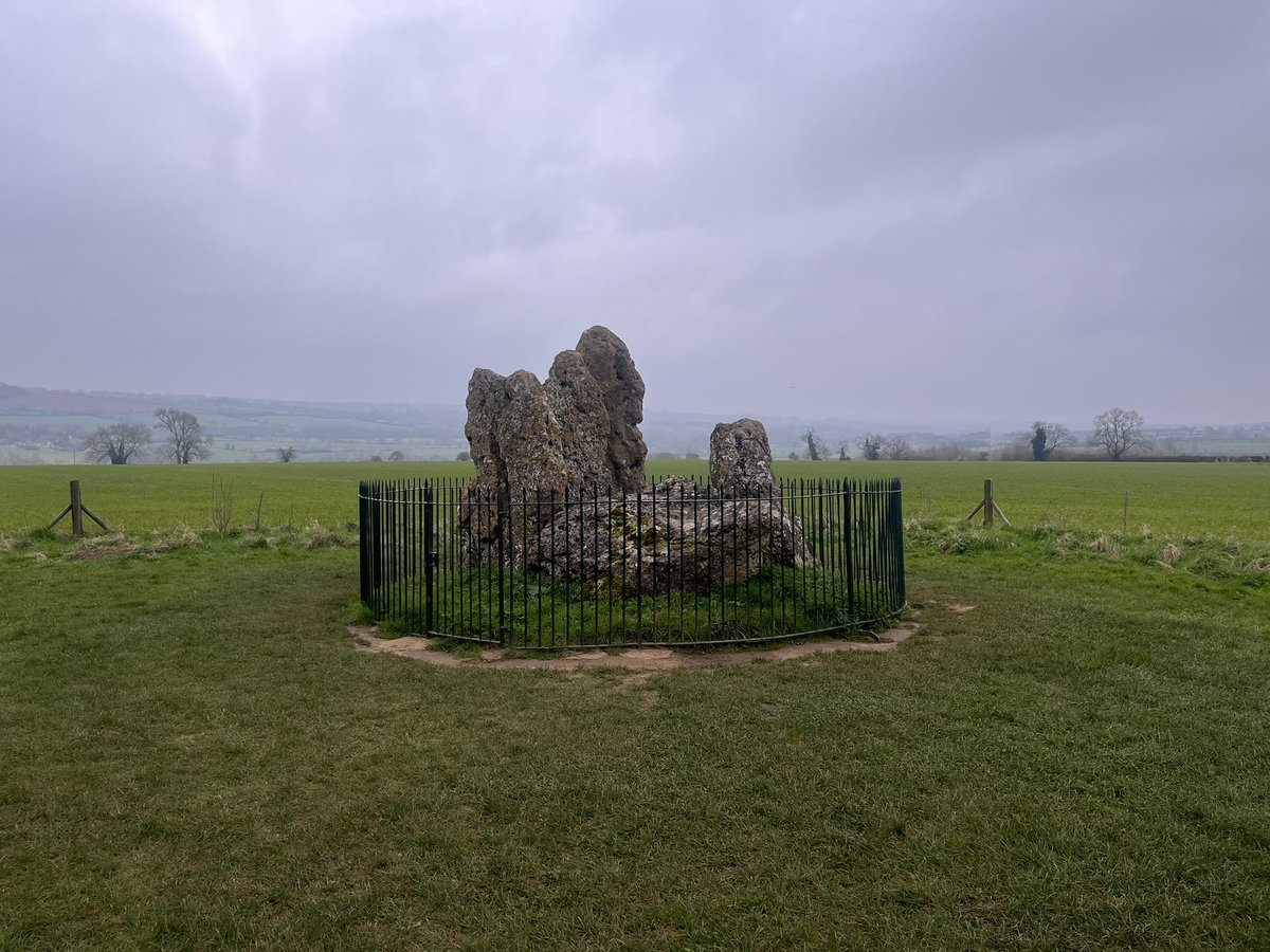 The Whispering Knights burial dolmen, at the Rollright Stones, Warwickshire. Taken today .#StandingStoneSunday