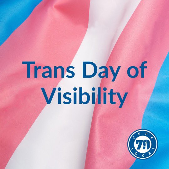 Today and every day- Trans folks deserve to be seen, heard and treated with respect. Sending lots of love and solidarity to all Trans workers and especially to Trans members of @cupelocal79 🏳️‍⚧️