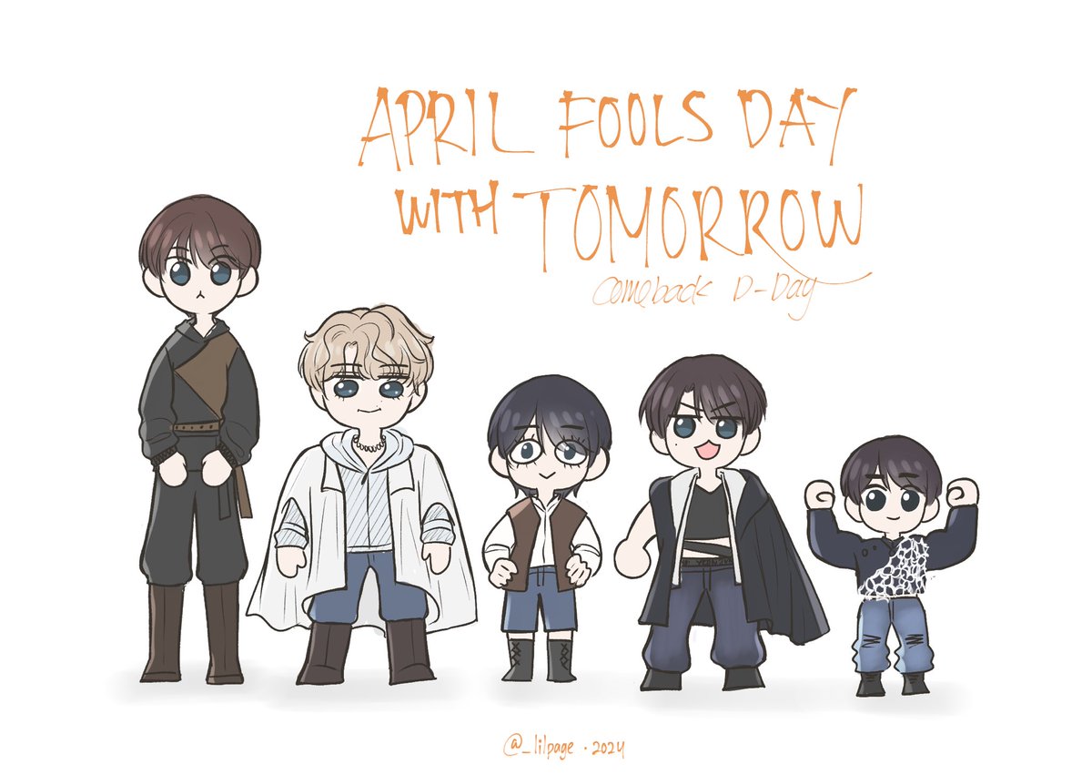 _lilpage's tweet photo. #AprilFoolsDay 

2024.04.01
TXT COMEBACK D-DAY

#TOMORROW_is_here
#약속해우리의미래는투바투야
 #TXTfanart #투모로우바이투게더 https://t.co/G2Y9AcRwuL