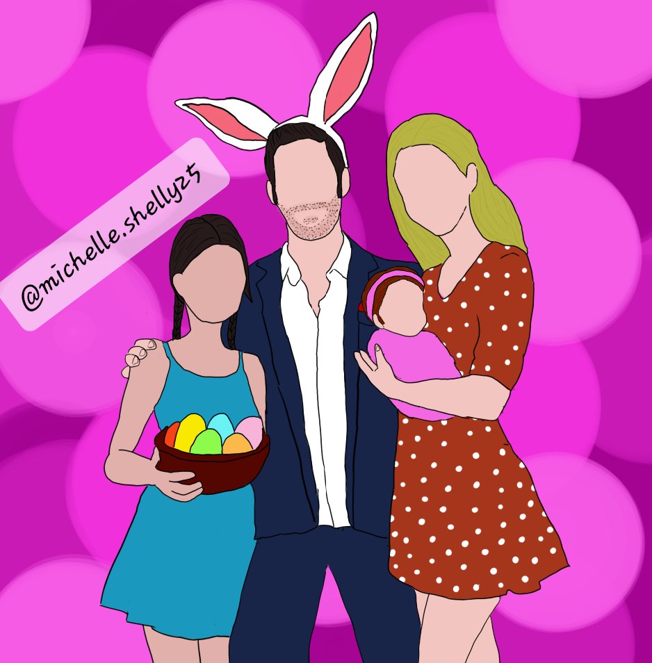 Happy Easter Everyone 🐣 
~
~
~
#HappyEasterDay #LuciferMorningstar #LuciferSeason6 #LuciferSeason5 #Lucifer #TomEllis #LaurenGerman #Deckerstar #luciferfanart #drawings #digitalart