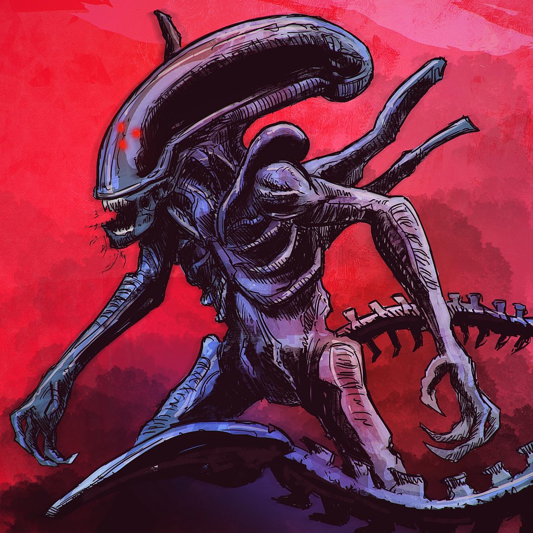 trajektoria00's tweet photo. The latest trailer has refreshed the Alien fan in me. Which movie is your favorite? or maybe you have a favourite comic book?
Happy Easter!
#alien #alienart #alienfanart #scifi #scifiart #scifiartwork #alienvspredator #lineart #illustration #alienromulus2024 #xenomorph https://t.co/wFnVIsqCrn