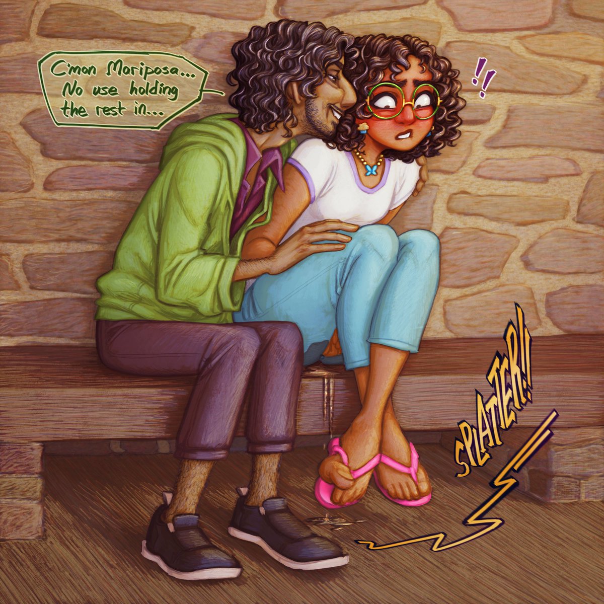 My other account is still suspended 😡😡 (wrongfully, imo!) so apologies to y'all but I have returned with... Piss. #brumira #omorashi