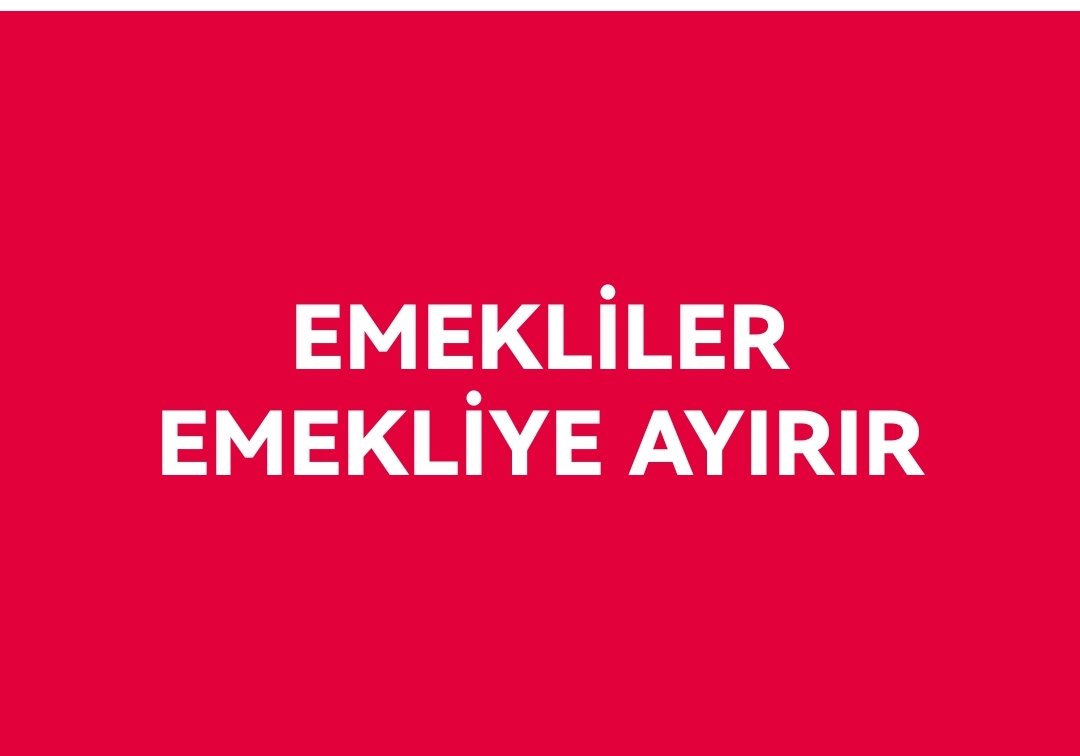 "-Emekliler emekliye ayırır" demiştik ❗

#ArtıkSözEmeklide

#EmeklilerTarihYazdı
_-_-
#MuratKurum/Mehmet Şimşek
#istifa/Meral Akşener/Bahçeli 
Sen Cumhurbaşkanı/balkon 
#secimsonucları
#ekremimamoğlu