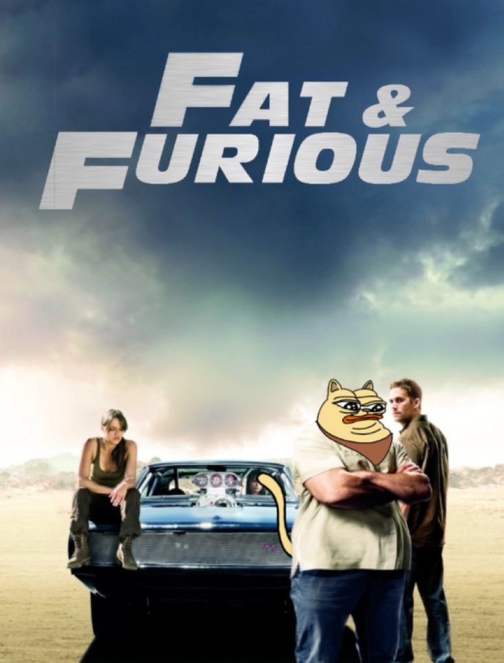 New project colab between <a href="/chonkycom/">CHONKY (NOW MIGRATING🔄)</a> and <a href="/Shitizen_Kane/">Shitizen Kane</a>. Yal thought it was just merch? Nah we Fat &amp; Furious. In theaters once chonky breaks $1.