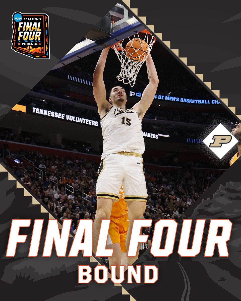 PURDUE IS FINAL FOUR BOUND!!! For the third time in program history, @BoilerBall will make a trip to the #MFinalFour after winning the Midwest Region!