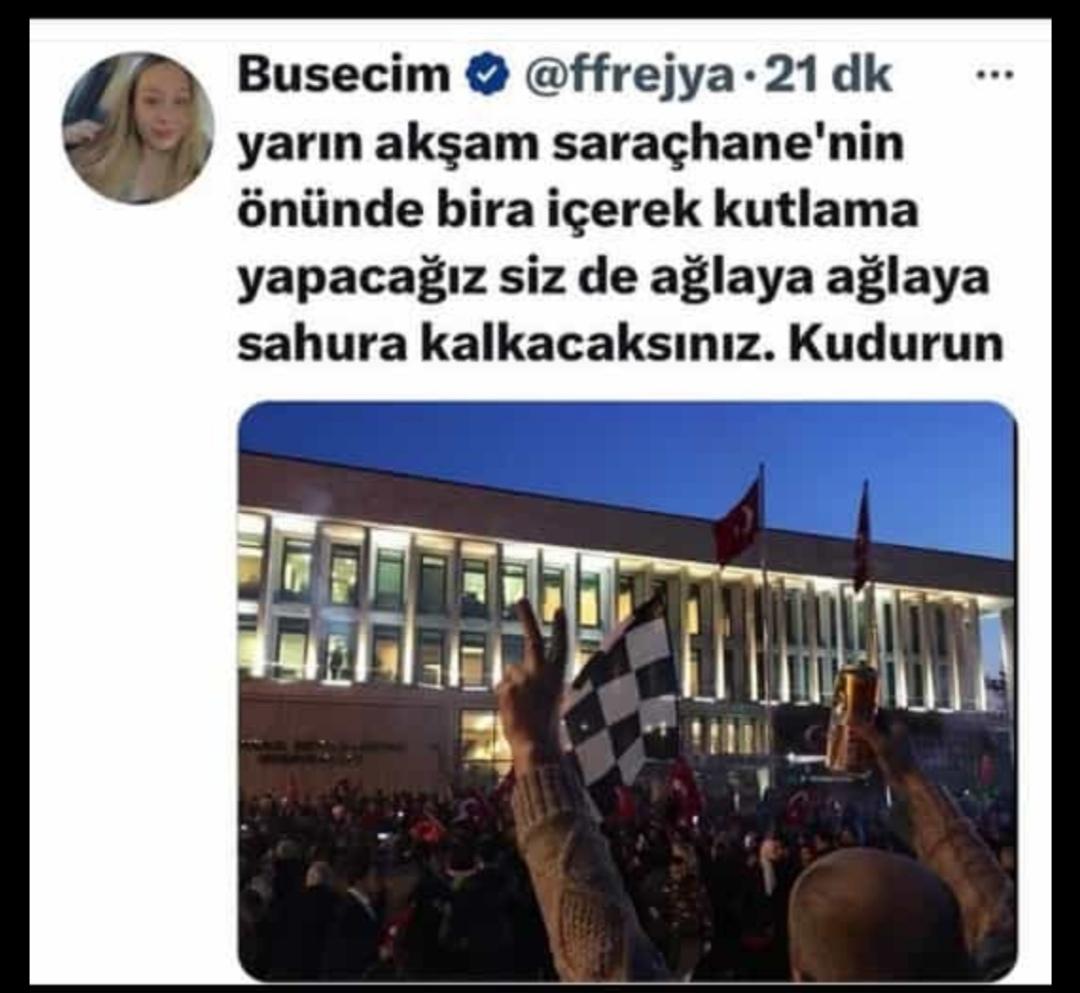 Sizde biliyorsunuz kaybedenin kendiniz olduğunu geçmiş olsun dilde müslüman memleketim