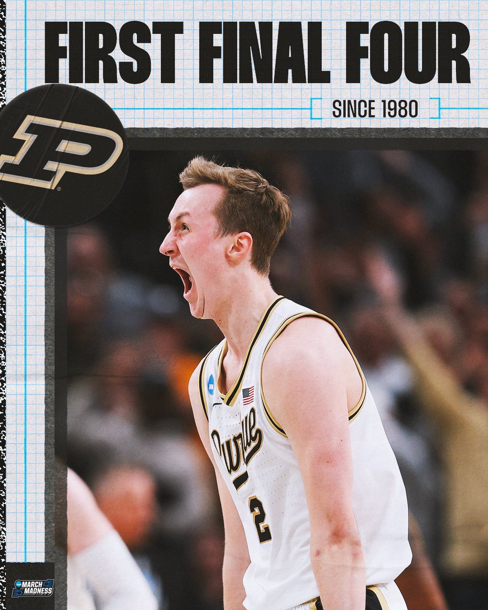 NCAA March Madness (@marchmadnessmbb) on Twitter photo THE BOILERMAKERS ARE BACK IN THE FINAL FOUR FOR THE FIRST TIME IN 44 YEARS 😱
#MarchMadness <a href="/BoilerBall/">Purdue Men's Basketball</a> THE BOILERMAKERS ARE BACK IN THE FINAL FOUR FOR THE FIRST TIME IN 44 YEARS 😱
#MarchMadness <a href="/BoilerBall/">Purdue Men's Basketball</a>