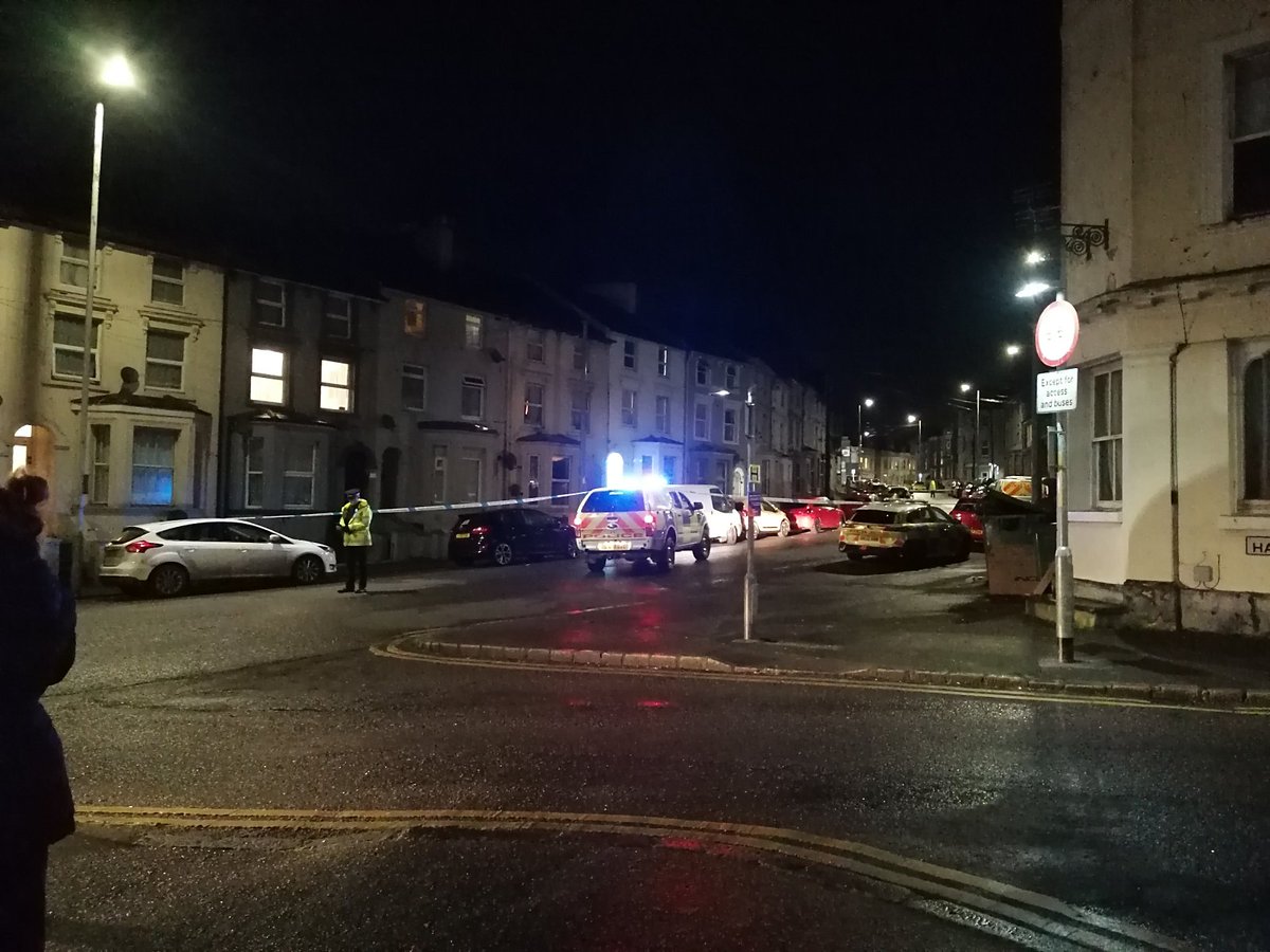 FOLKESTONE update: Police have reportedly detained a man who allegedly climbed onto a roof in Dover Road tonight. Road now said to be back open.