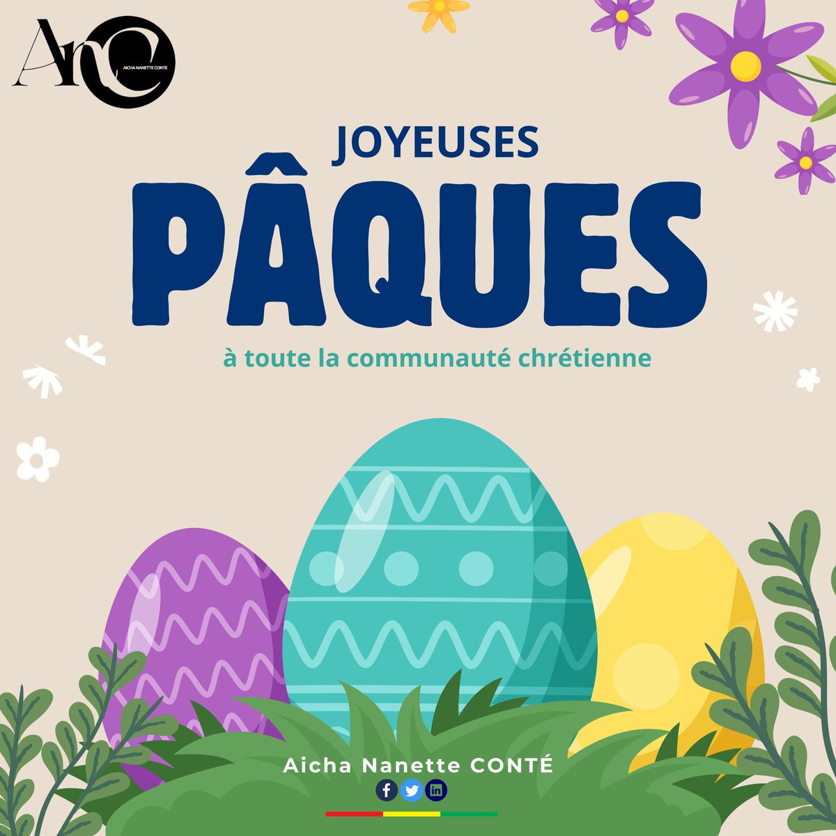 Je souhaite une excellente célébration de Pâques à toutes et à tous. 

Profitez de ces beaux moments de joie en famille 🙏🏽