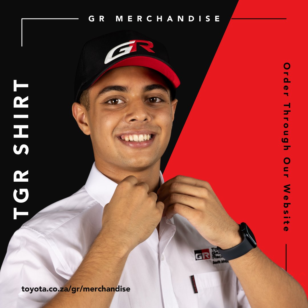 Elevate your racing spirit like #TGRSA #NRC driver Sa'aad Variawa by sporting our exclusive range of shirts from the GR Merchandise Online Store.

Embrace the thrill of motorsport fashion and explore our collection today! toyota.co.za/gr/merchandise