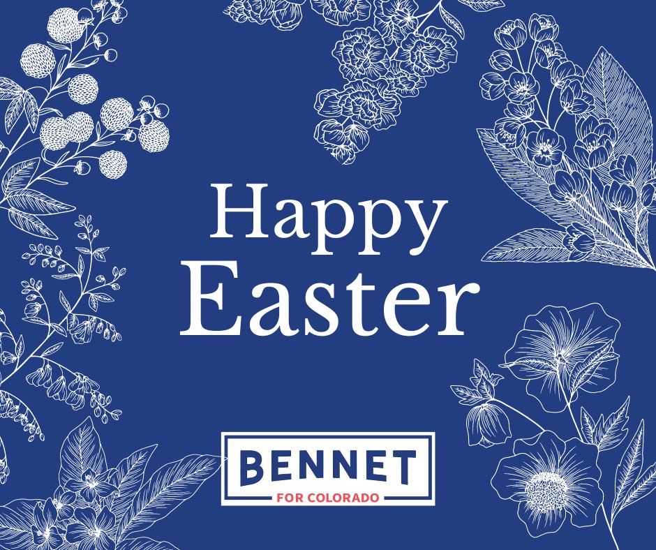 Wishing a happy and peaceful Easter to everyone celebrating in Colorado and across the country.