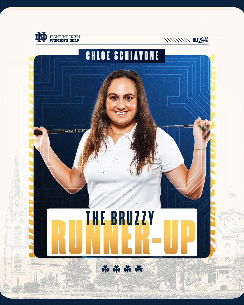 Great play from the Irish this week in Oklahoma at The Bruzzy!  Team finished 2nd! 

Lauren Beaudreau (grad) got the individual title by 4 shots! Chloe Schiavone (senior) shot 68 today to move up into a tie for 2nd.

Stay tuned for more recap information coming soon! 

#GoIrish
