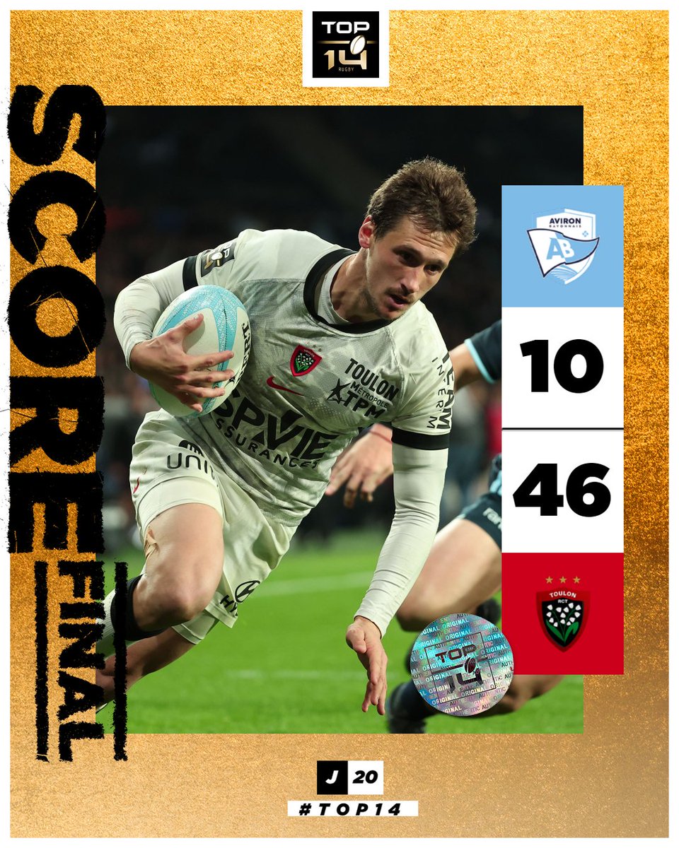 top14rugby's tweet photo. #TOP14 #ABRCT - J20
Un pack conquérant et un Serin flamboyant permettent au @RCTofficiel de signer un succès de prestige ⚫️🔴
--
Le match en détails : https://t.co/E04G4gL3W1👈 https://t.co/9Z6PcJYnaQ