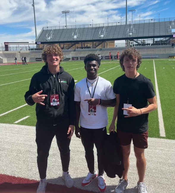 Thank you <a href="/WTAMUFootball/">Buffalo Football</a> and coaches <a href="/BrianMVaughn/">Brian Vaughn</a> <a href="/CoachKyser/">Chase Kyser</a>   for letting me come out this weekend had a great time at the game and seeing all the facilities. 
<a href="/LTBlazerRecruit/">Lebanon Trail Blazer Football Recruits</a> <a href="/CoachKeith11/">Mike Keith</a>