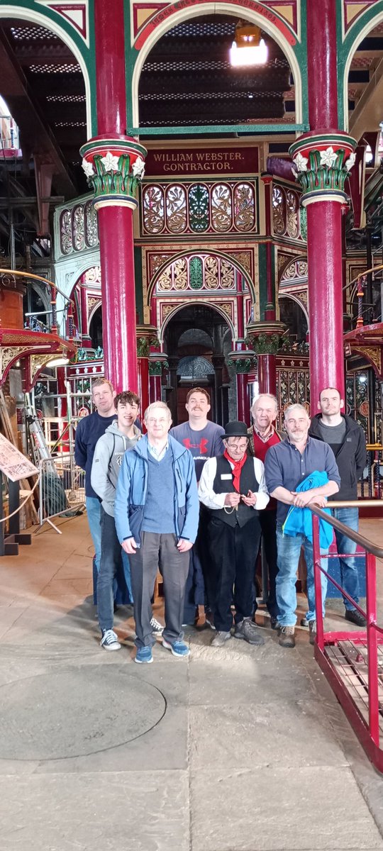 RobCaseyWCT's tweet photo. Last Sunday myself and other volunteers from the Museum of Water and Steam visited Crossness Pumping Station to see the magnificent Crossness beam engine in steam. This cathedral of sewage, designed by Sir Joseph Bazelgette,  cleaned up the River Thames after the 1858 Great Stink https://t.co/wD1hX5G2Qa