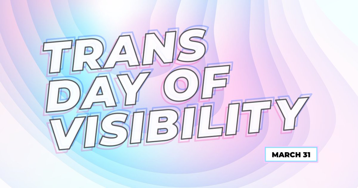 Transgender Day of Visibility It is a day to celebrate the lives and contributions of trans people, while also drawing attention to the poverty, discrimination, and violence the community faces. Read more: glaad.org/tdov/ #TransDayOfVisibility #TDOV2024 #onecswe