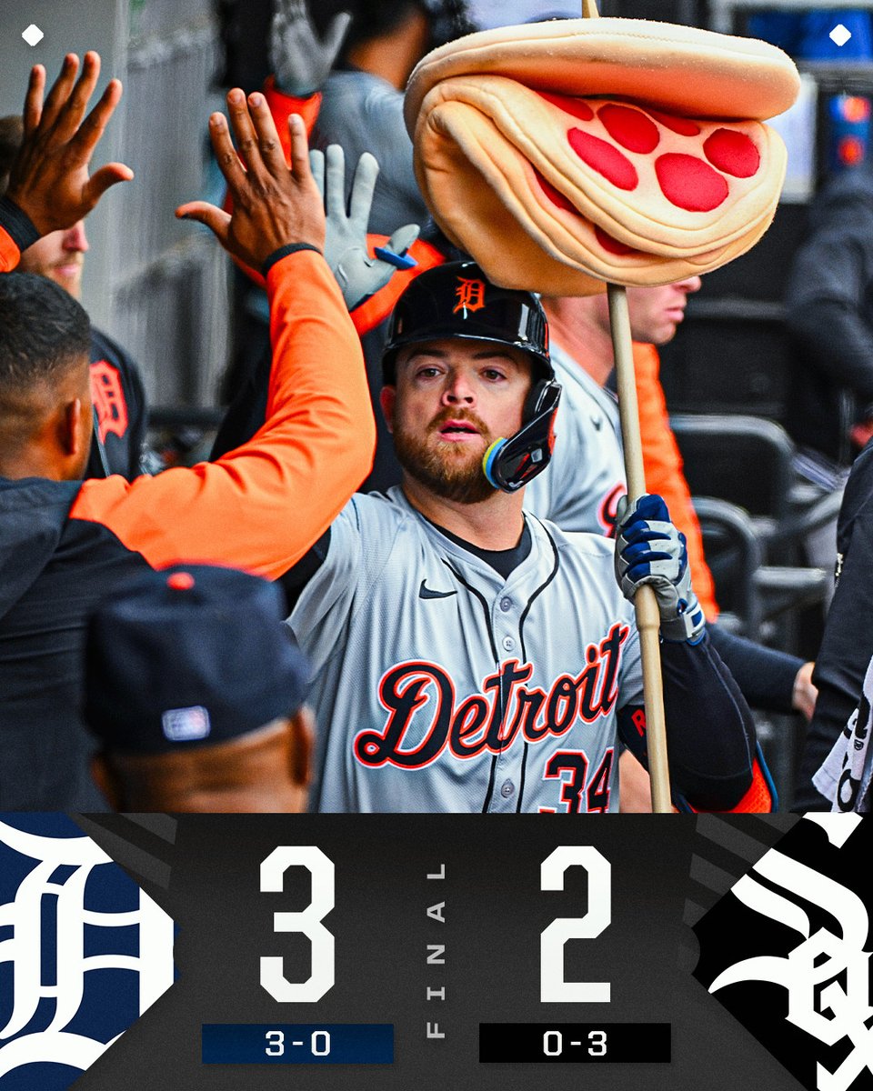 The @Tigers start the season with a series sweep!