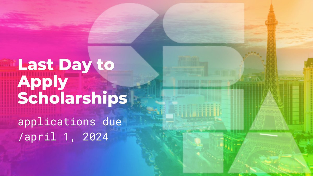 The time has come! There is only one day left to apply for CSTA 2024 scholarships. Apply and learn more here: ow.ly/QeWv50QwPbv #CSTA2024 #scholarship