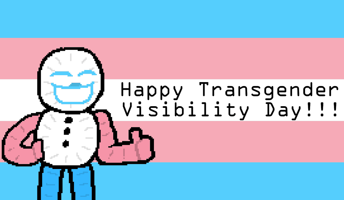 It's a great day today, and for a good reason. 
Trans people rock!!! #TransDayOfVisibility