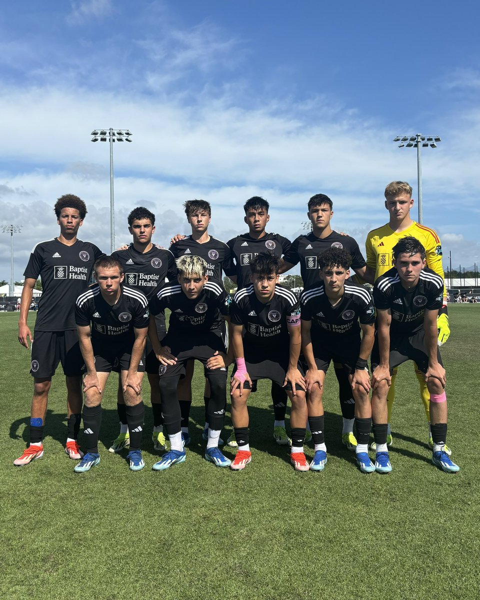 The U17’s starting XI steps onto the pitch for the #GACup 🙌 Vamos Miami!! 💗🖤 @MLSNEXT