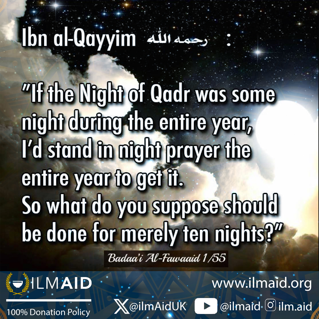 ilmAidUK's tweet photo. Laylatul Qadr
Have the intention, if you fall short... In'shaa Allah you also have the reward. https://t.co/kibLnUO1oP