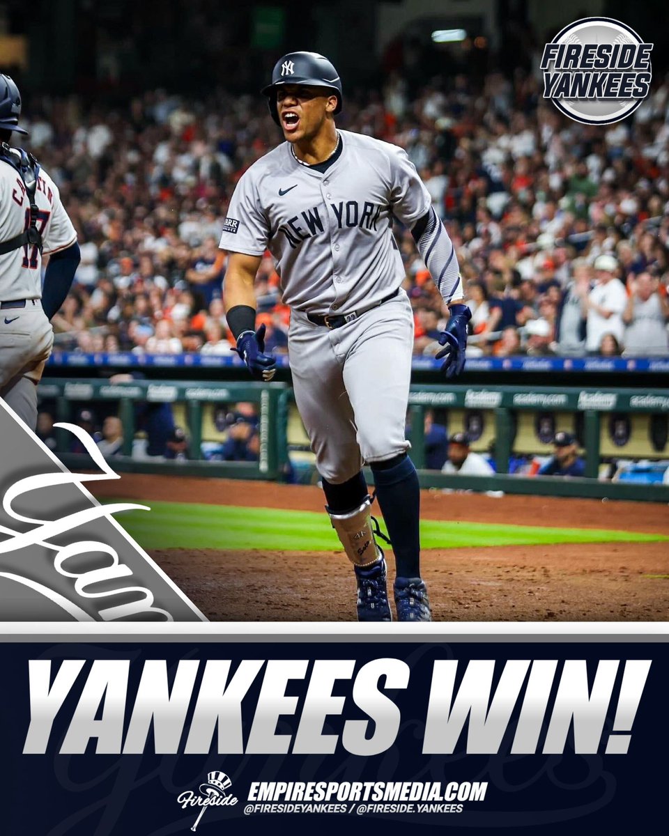 YANKEES FELT LIKE DOING SOME SPRING CLEANING ON EASTER WITH A CLEAN SWEEP OF THE ASTROS THIS WEEKEND🔥

4-0.

#RepBX